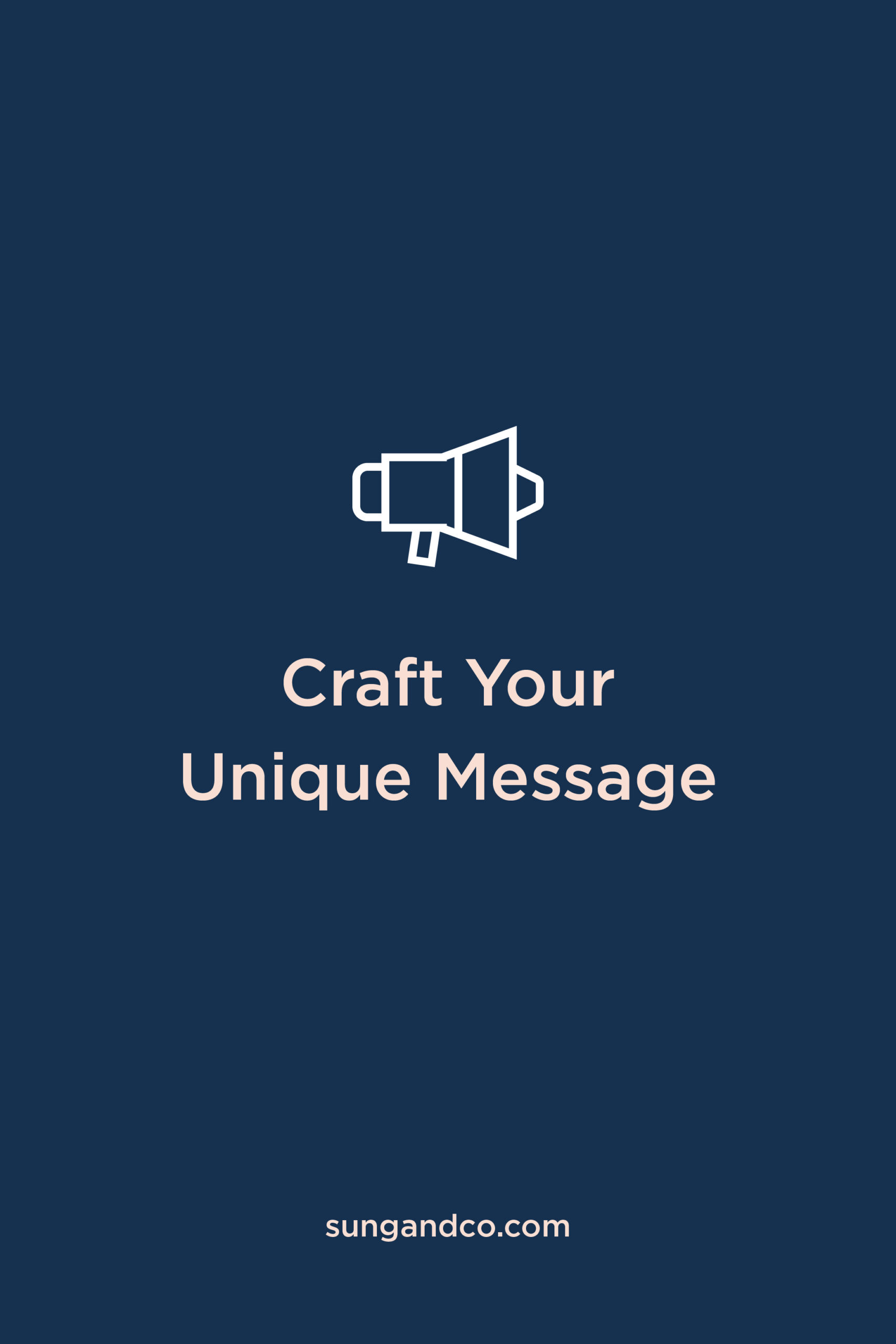 Craft a unique message.