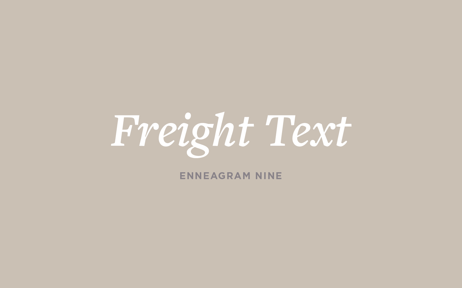 Freight Text Font