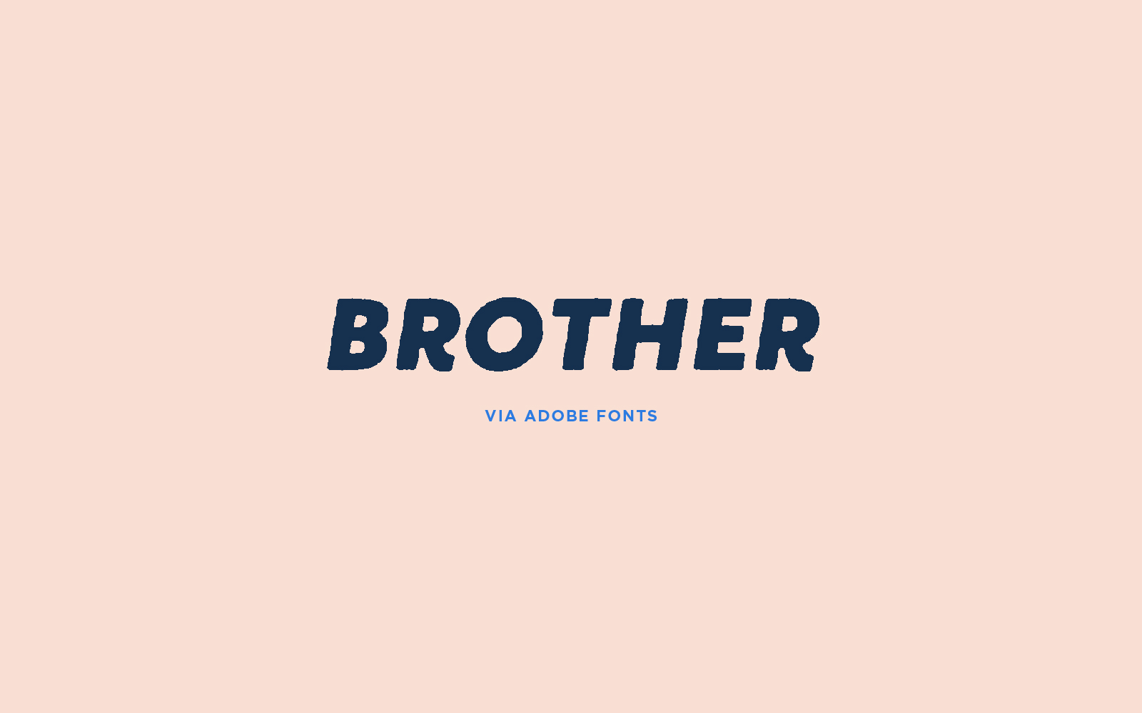text graphic of brother font