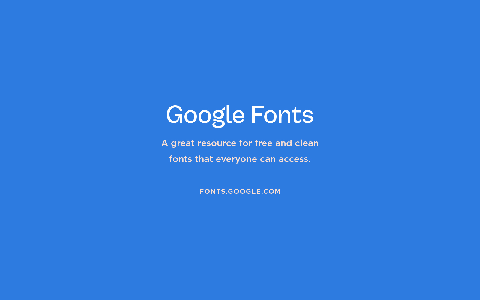 text graphic of googl e fonts