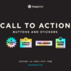 Featuring a set of Holographic Call to Action Stickers for sale.