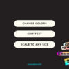 Holographic stickers that you can customize colors, edit text, and scale to any size.