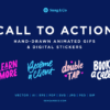 Hand Drawn Call to Action Sticker Pack