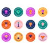 Set of Modules Complete Course Badges