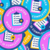Zoomed in image of Weekly Tasks Completed Course Badges created by Sung & Co
