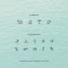 Customizable submarks and icon set included in the Sun and Sand Villas Template.